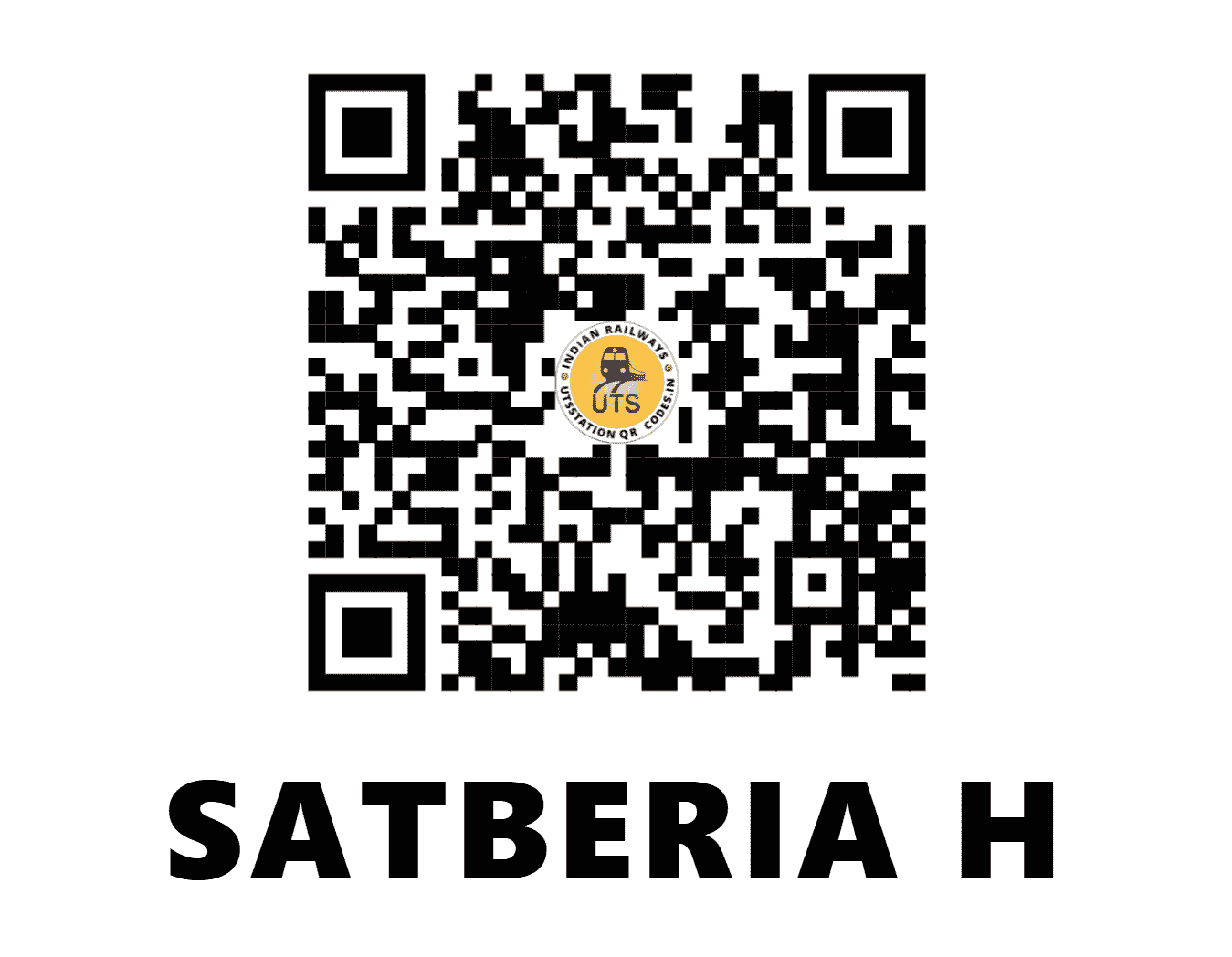 UTS QR Code for SATBERIA H - STBB (ER - WEST BENGAL)